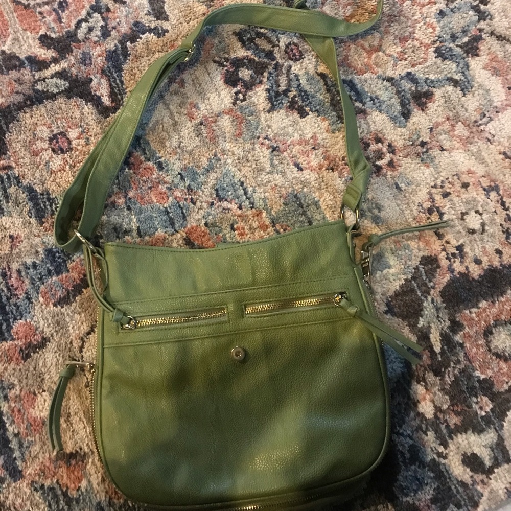 Dark green purse